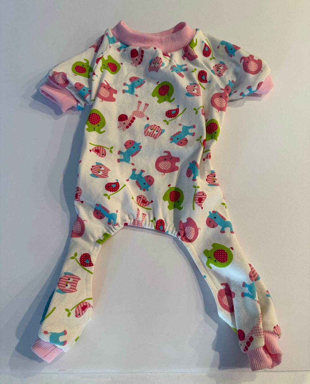 Animal Print Dog Pajamas - Fits 8-10 lb Miniature Dog